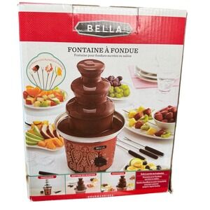 BELLA 4 Tier Chocolate‎ Fondue Fountain Cheese Dessert Party